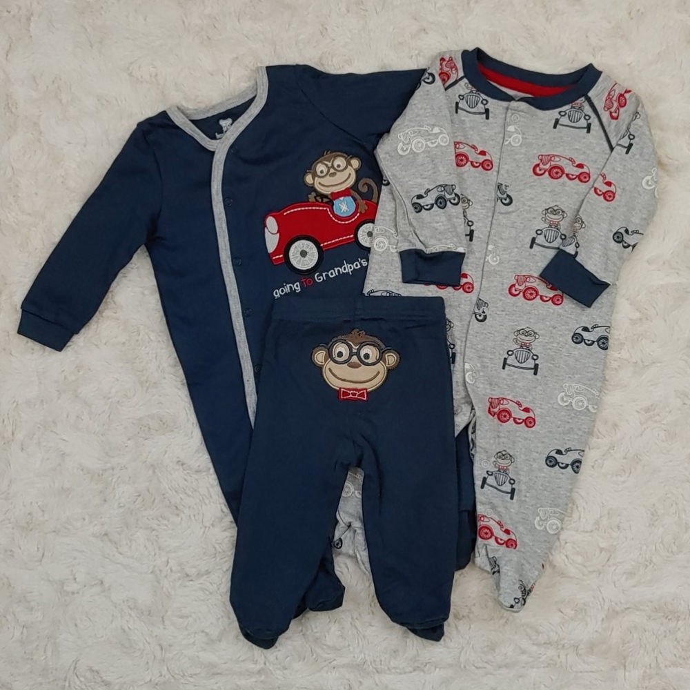 Koala Kids Pajama Set Size Newborn -3 Mths.